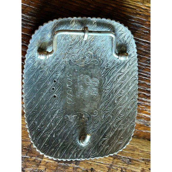 2005 Reno Rodeo Belt Buckle Solid Bronze Wildest Richest Rodeo In The West Limit - Picture 2 of 5